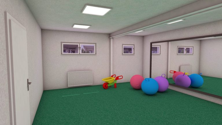 3D-perspektive eines Innenraums