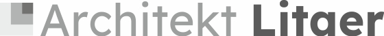 Logo und Schriftzug Architekt Litaer