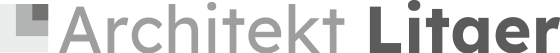 Logo und Schriftzug Architekt Litaer